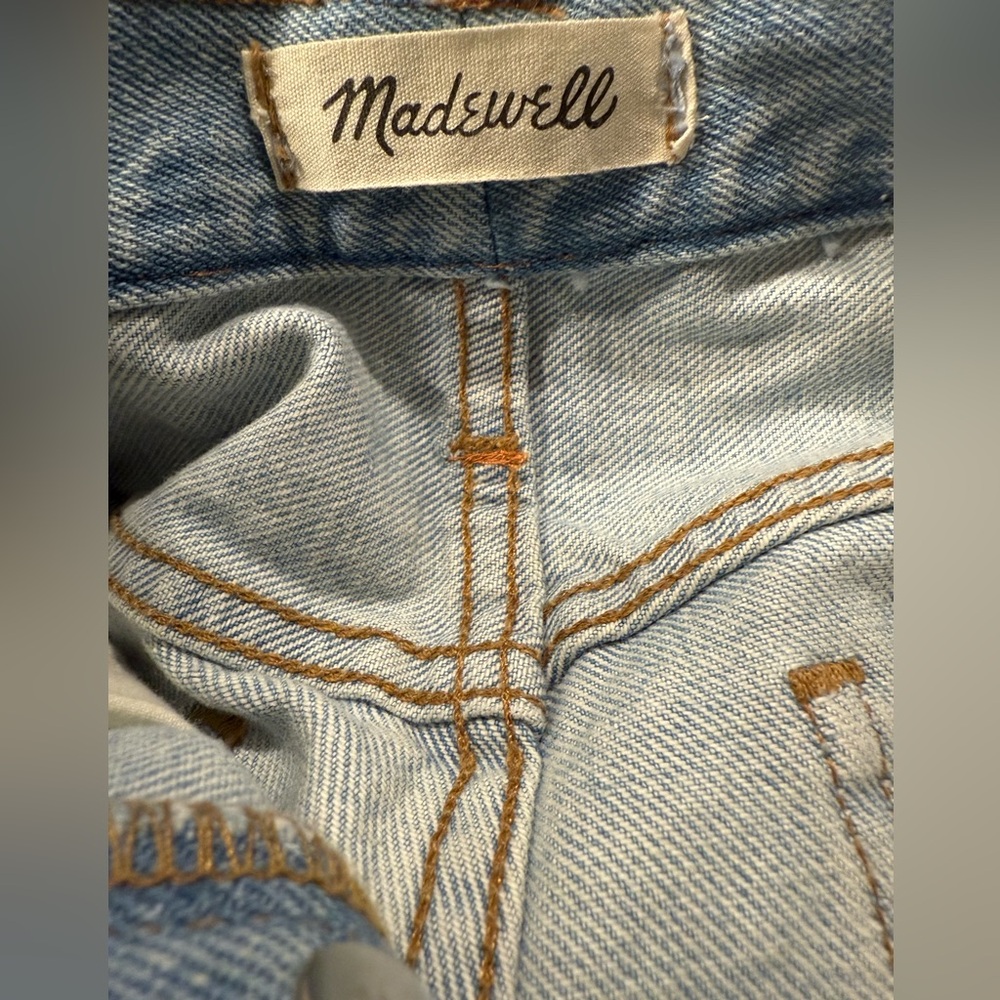 Madewell Classic Straight Leg Jeans Light Wash Size 28 - Picture 4 of 5